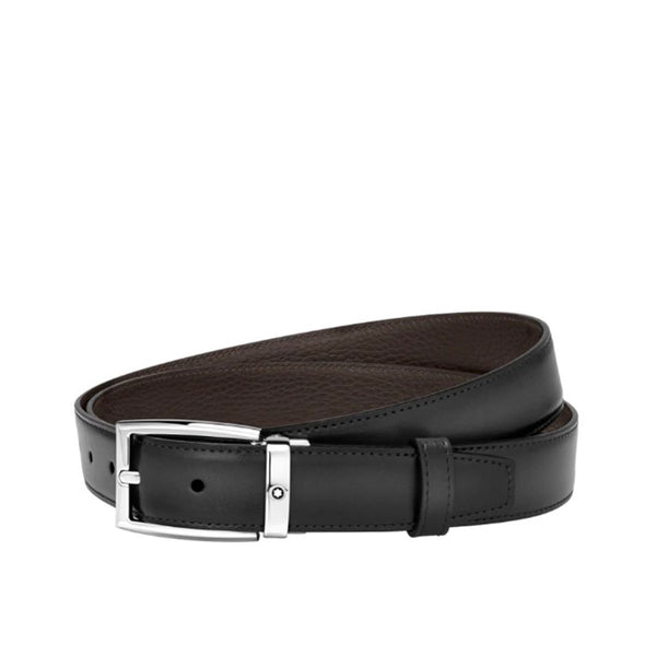Brown/gray reversible cut-to-size business belt
